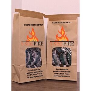 Fire Starter 10pc Adventure 99.9% Recycled Canadian Made Camping Fireplace BBQ‎